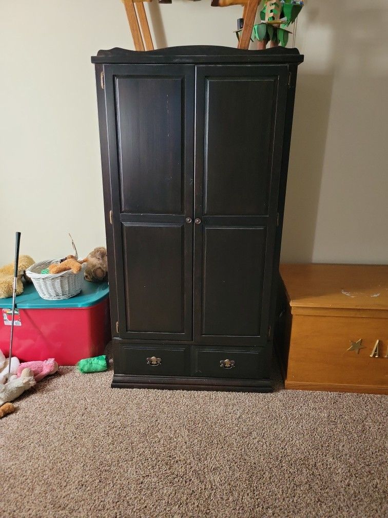 Armoire, Stained Pine