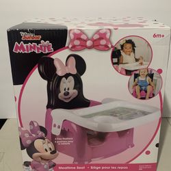 Disney Booster Chair Minnie Mouse Baby Mealtime Seat with Adjustable Tray