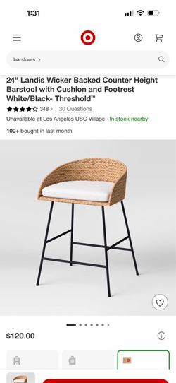 2 Barstool with Cushion