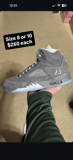 Size 8 or 10 - Air Jordan 5 Wolf Grey 2026