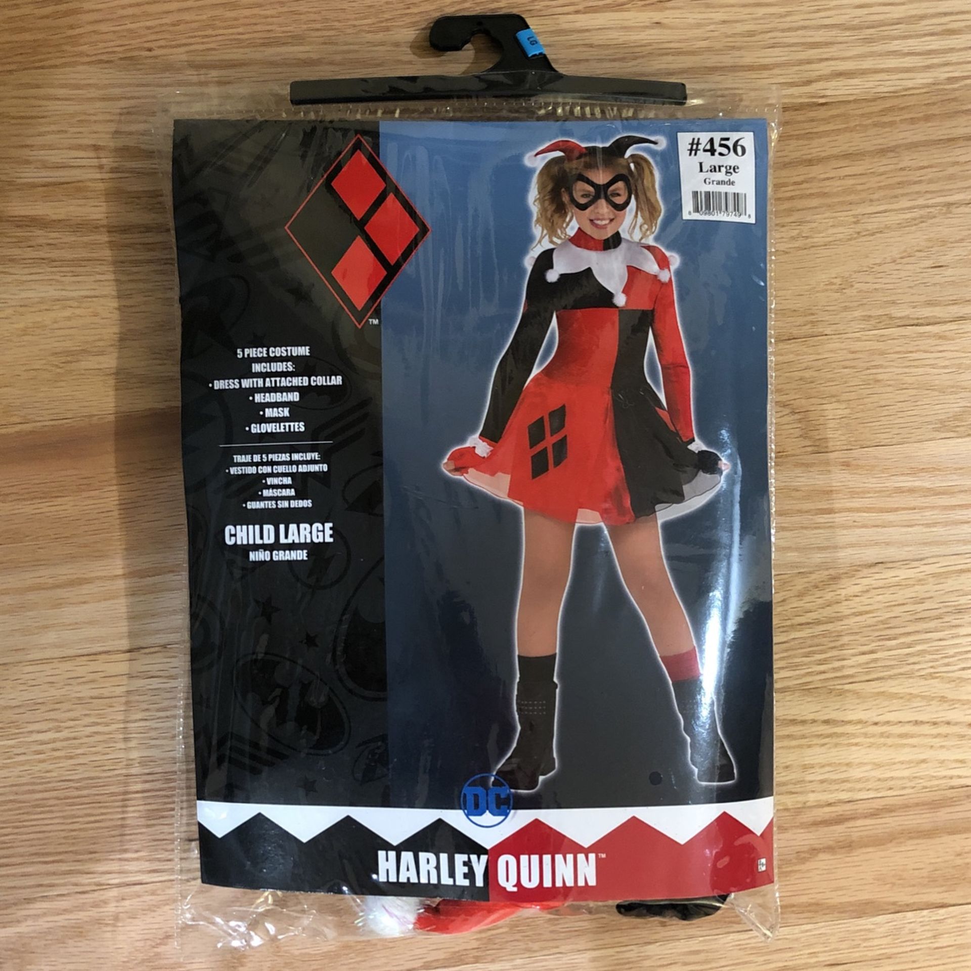 Halloween Costume - Childs Large - Harley Quinn