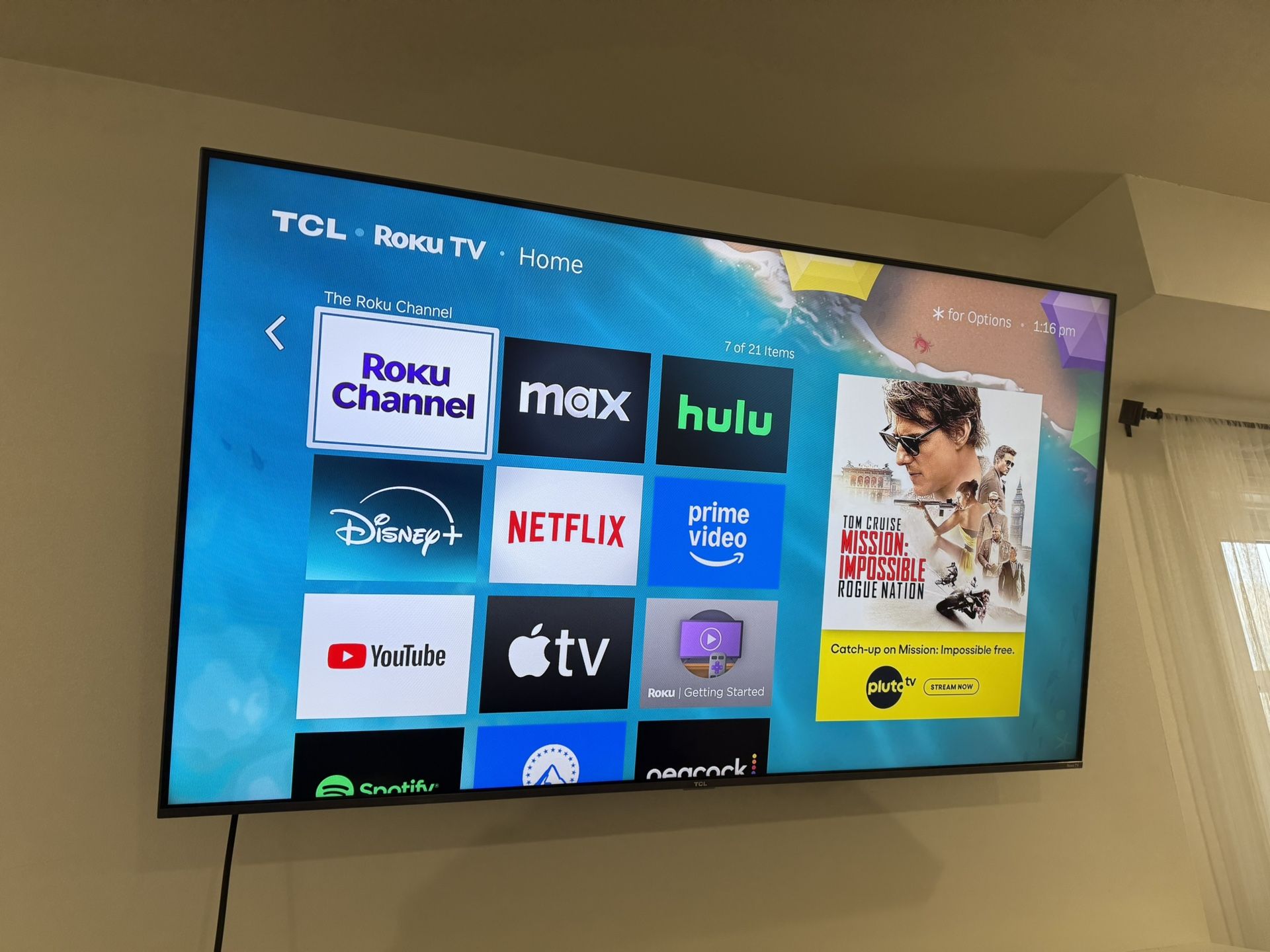 55” Television PLUS wall mount