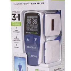 AccuRelief Electro therapy Pain Relief Device . Wireless 3in1