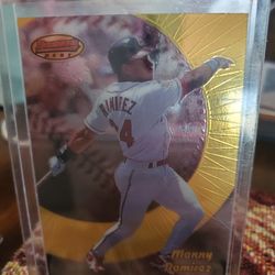 Cleveland Indians Manny Ramirez 1998 Bowman Best 1998 Topps Finest 1998 Bowman Chrome Cards 