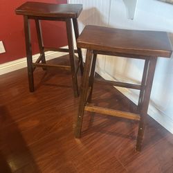 Set Of Wooden Stools 