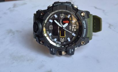 Sport Watch Analog Digital Military Style