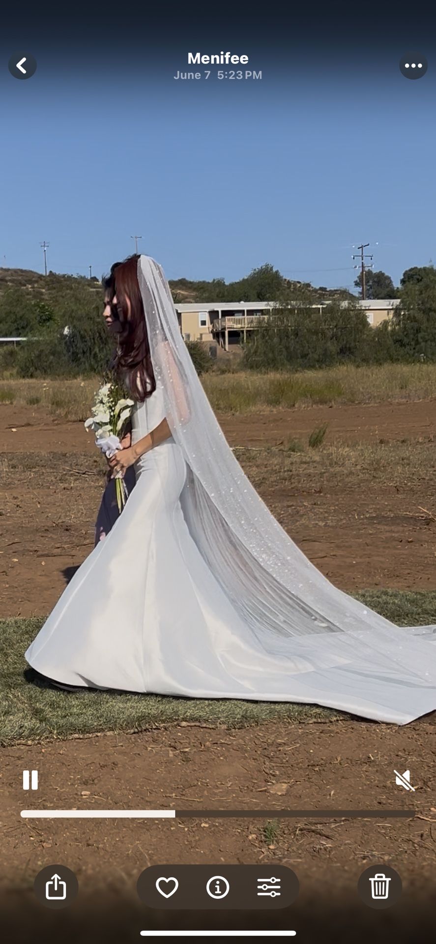 Wedding Vail Sparking Silver
