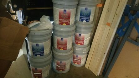 Sherwin-Williams paint. Base color white. Not tinted yet.