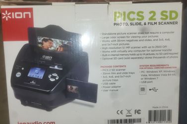 PICS 2 SD PHOTO, SLIDE,& FILM SCANNER