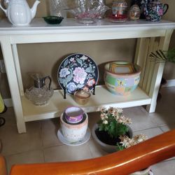 White Console Table.