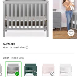 Baby Crib & Mattress 