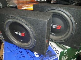 2 12inch Cerwin Vega Shallow Mount Subs And Boxes All Brand New For Pickup Trucks $300firm Price Pickup Only Serious Buyers Please Yes It Is Avaliable