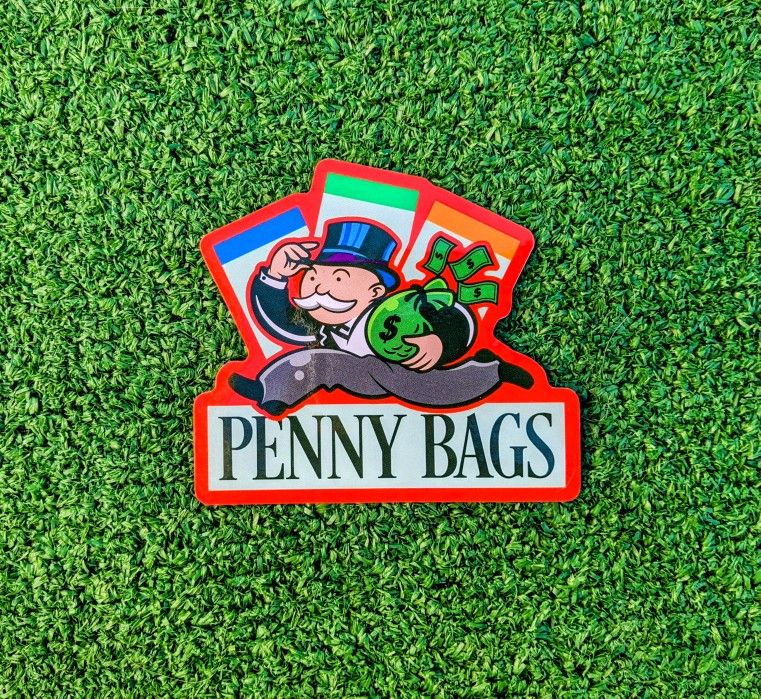 Monopoly Man Boardgame Penny Bags Rich Toy Peel & Stick Gloss Decal Sticker New