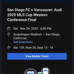 San Diego FC Final !