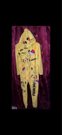 Pokémon Pikachu Hooded One-Piece Pajamas