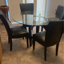 Glass table & chair purchased 2019