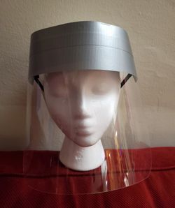 FACE SHIELD NEW, SILVER COLOR