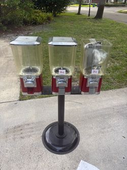 3-Head Commercial Candy/Bubble Gum Vending Machine – $250 OBO