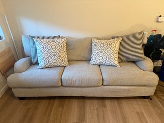 Beige Fabric couch PICKUP ONLY