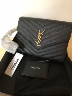  Saint Laurent  Cassandre Matelasse Flap  in Grain de Poudre