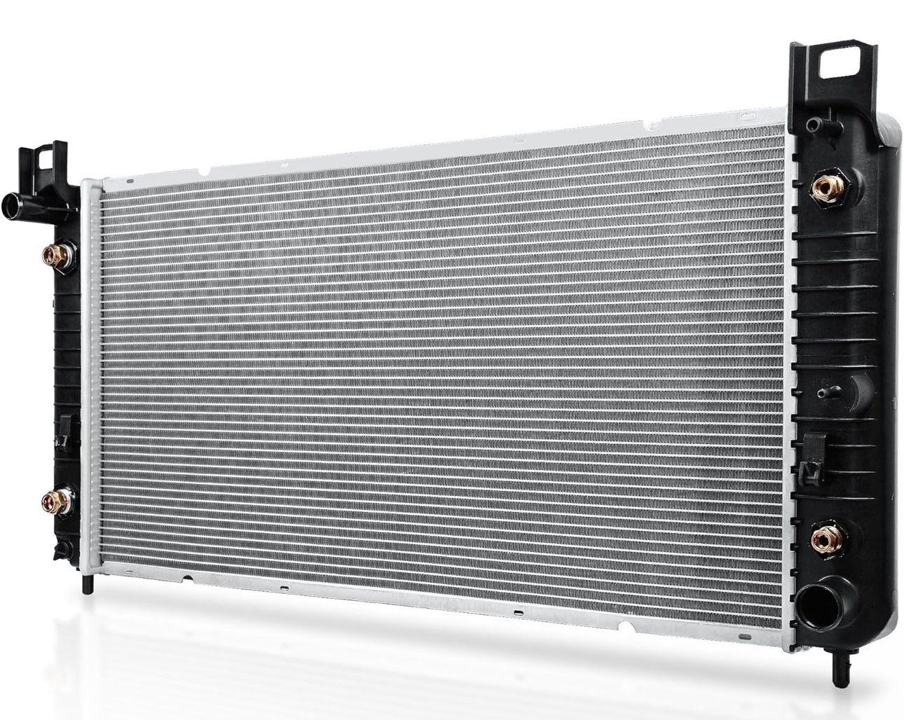 DWVO 34'' Core Radiator Compatible Compatible with Chevy Silverado Suburban GMC Yukon Sierra Tahoe Escalade Hummer H2 4.3L 4.8L 5.3L 6.0L 6.2L V8 DWRD