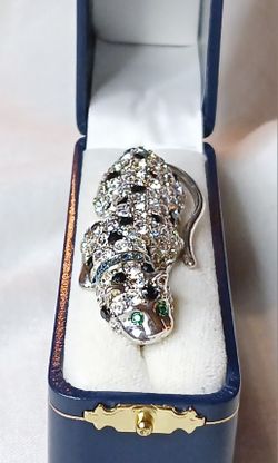 RARE VINTAGE KENNETH J LANE LEOPARD BROOCH 