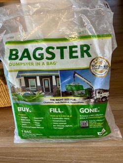 Bagster a dumpster in a bag.