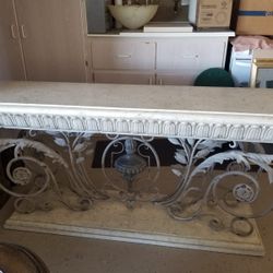 Limestone Side Table 