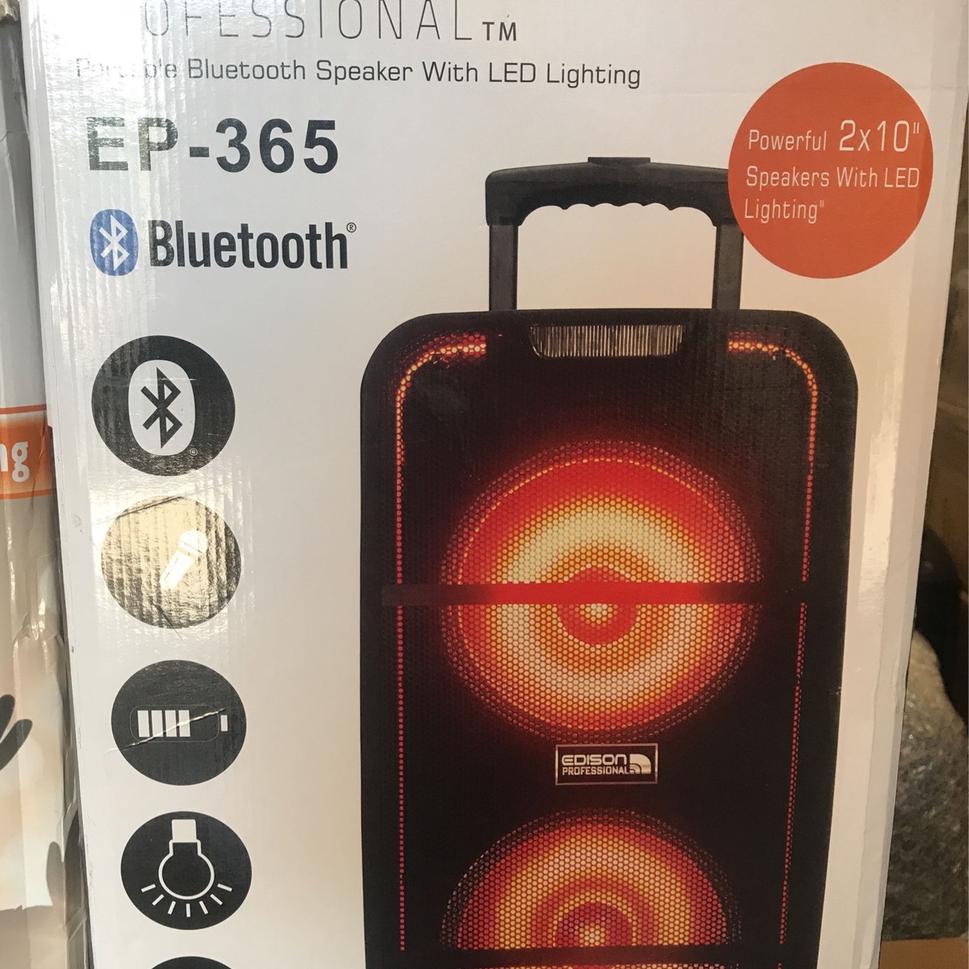 Edison Professional EP-365 Portable Bluetooth Speaker