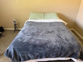 Queen Bed with Mattress and Frame