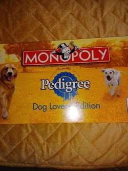 Game Of Monopoly Collector's Dog Lovers Edition