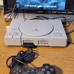 Sony PlayStation Original PS1 Bundle-SCPH 5501 - One Controller -TESTED