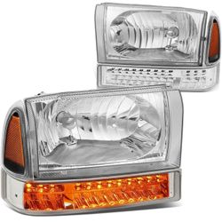 99-04 Ford F250 / F350 Super Duty Headlights LED Turn Signal Light
