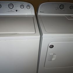 Whirlpool Washer And Dryer Set With A Three Month Warranty 