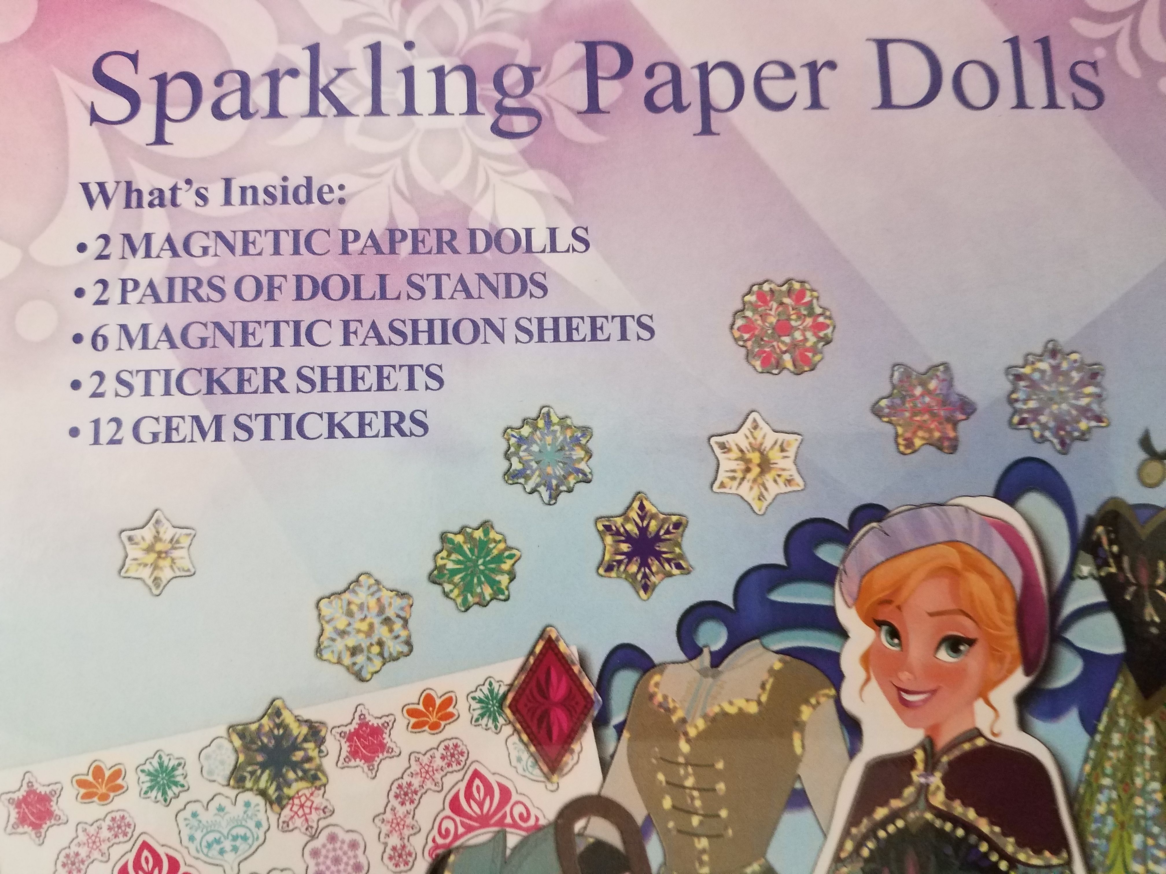 Frozen Sparkling Paper Dolls