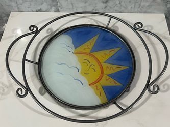 Glass Sun fruit tray