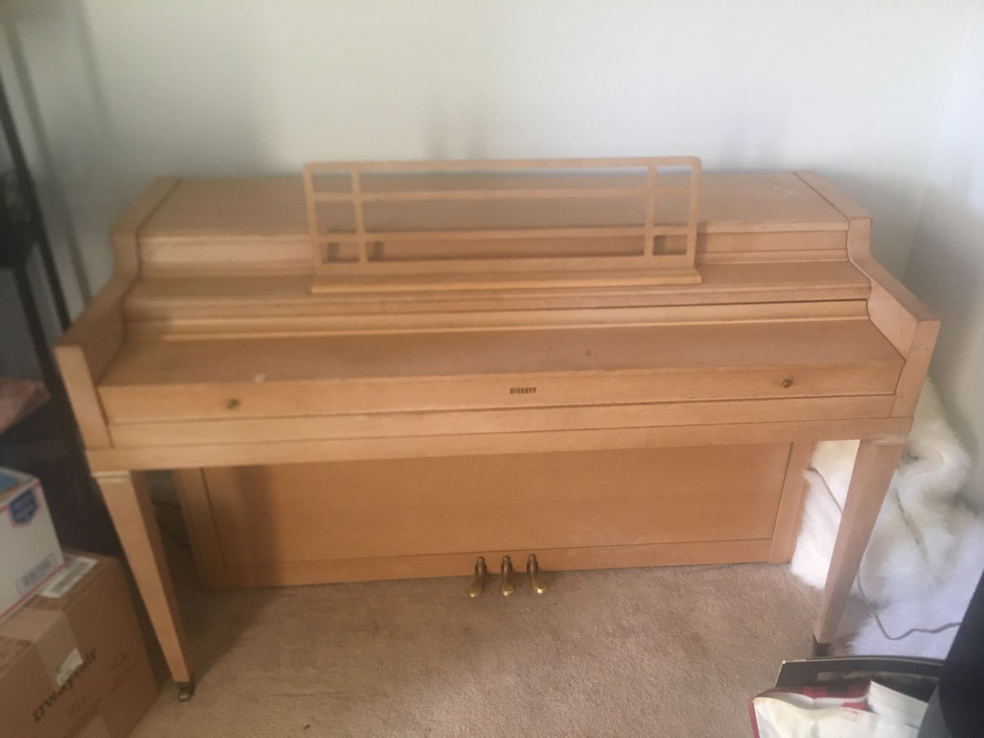 Upright piano available for free