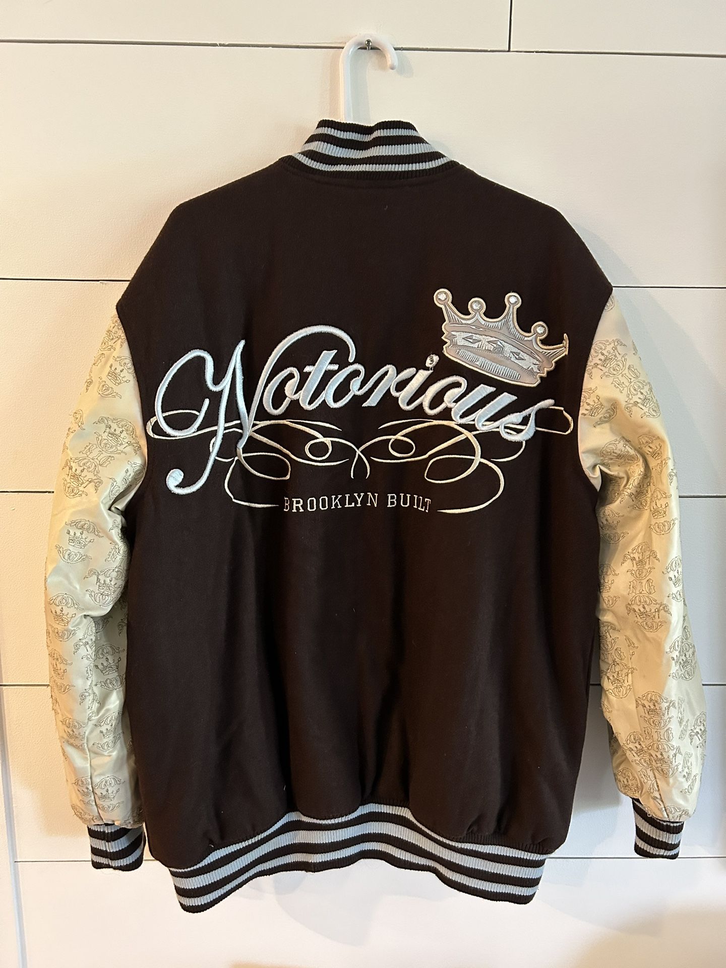 Vintage Rare Men’s Notorious BIG Brooklyn Built Embroidered Jacket
