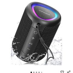 NEW Portable Bluetooth Speaker with Lights, Stocking Stuffers, IPX5 Waterproof