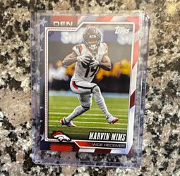 Topps Marvin Mims Denver Broncos Football Card