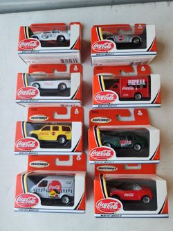 Matchbox Coca-Cola Die-Cast Car Set of 8