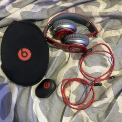 Wired Red Beats By Dre Headphones 