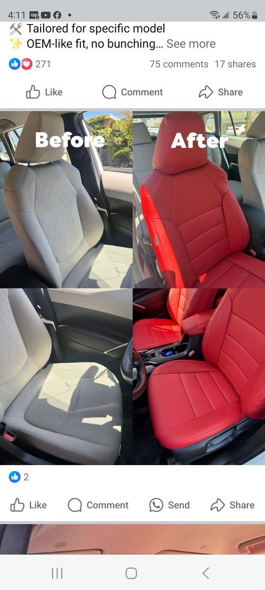 Leather Seat Cover
