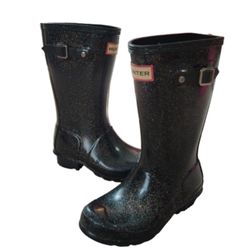 Girls Hunter Sparkle Rain Boots Size 1