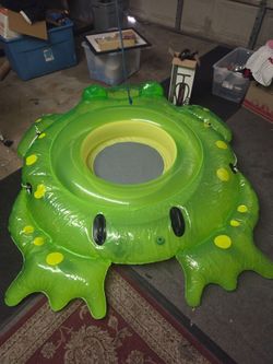 HUGE 6ft frog float raft inflatable river lake pool with pump!