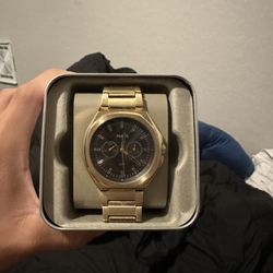 All Gold Plated Fossil Watch 