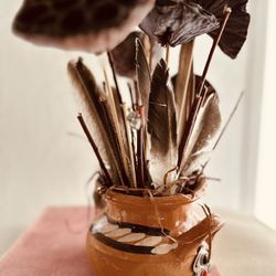 Gorgeous All Natural Dried Floral Arrangement Western Southwest Native Home Decor