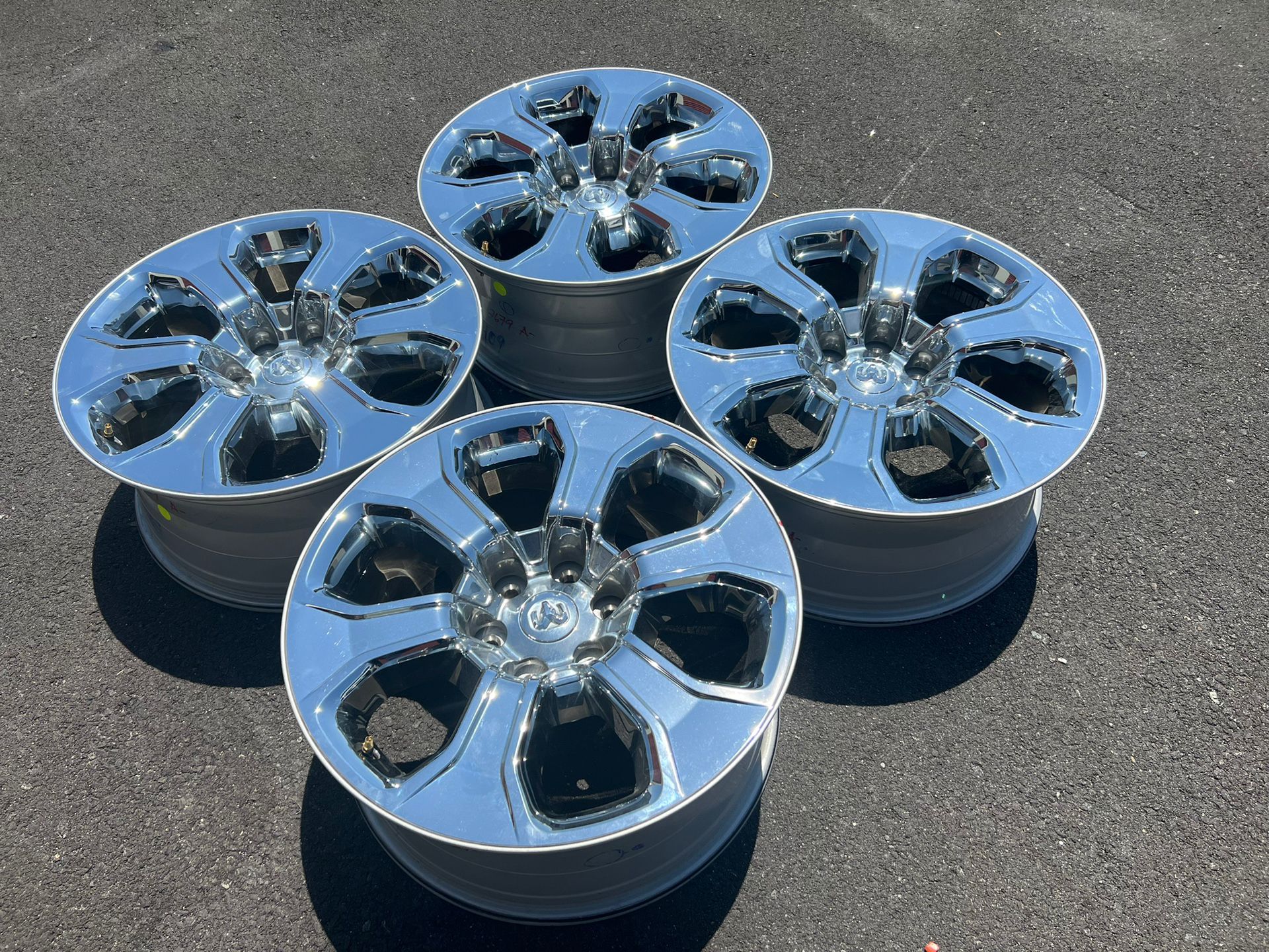 20” DODGE RAM 1500 FACTORY OEM CHROME CLAD WHEELS