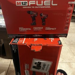New Milwaukee Fuel M12 Drills  Set 