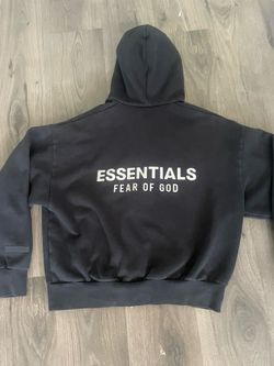 Essentials fear of god zip up hoodie